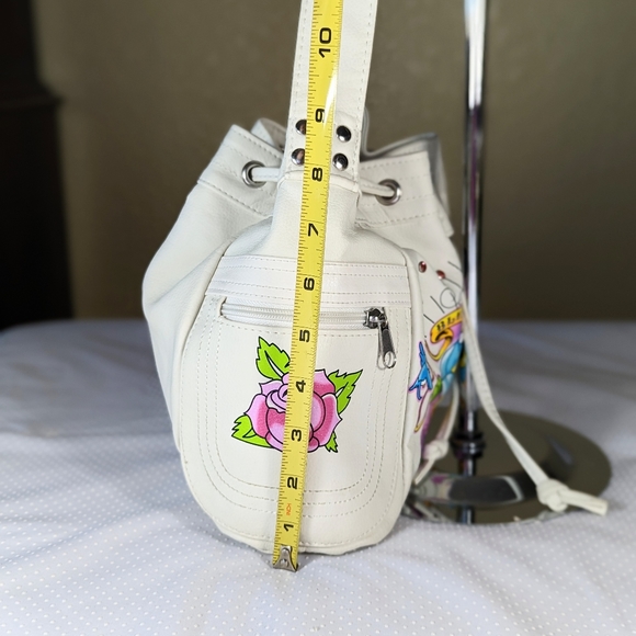 Disney World Minnie Mouse Tattoo Shoulder Bag Drawstring Vintage - Picture 3 of 8